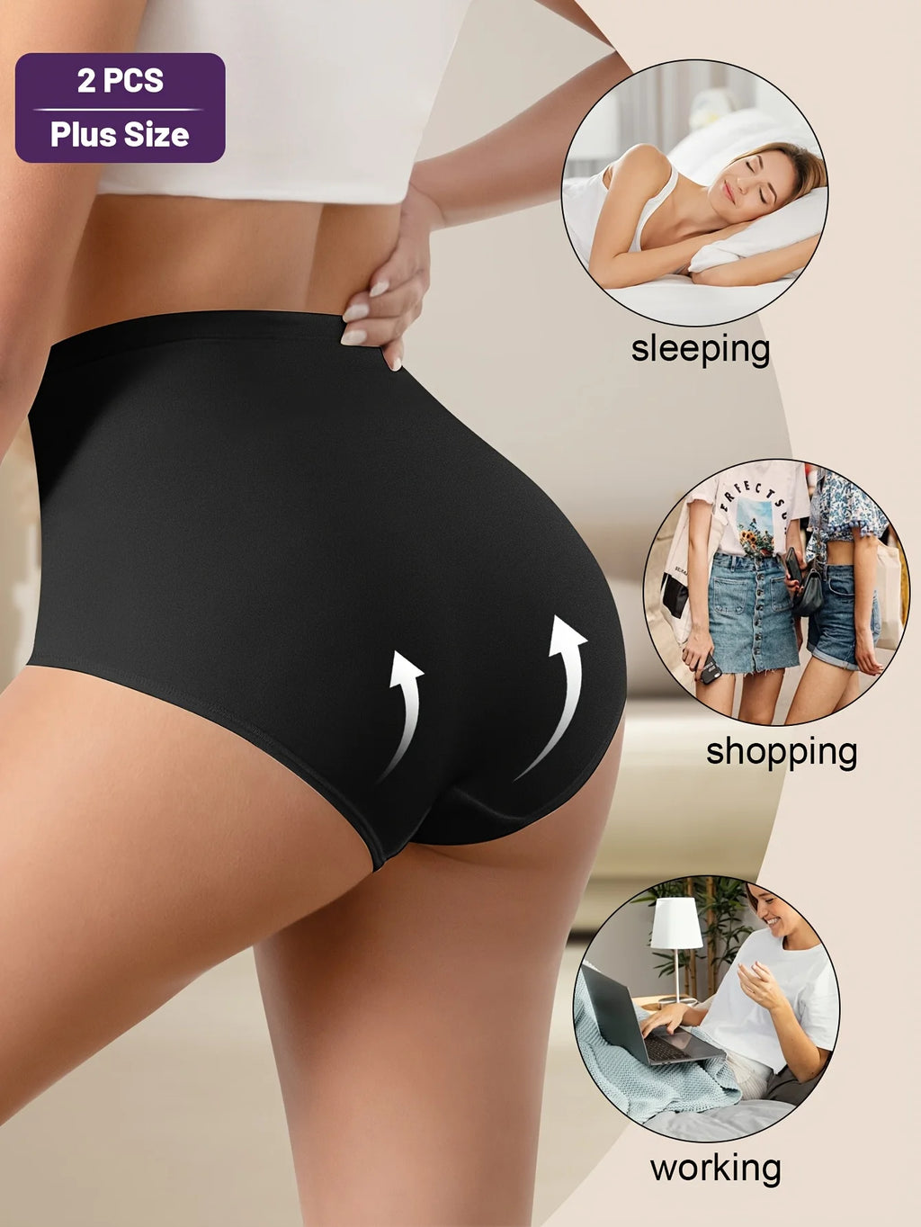 Everyday Comfort High-Waist Mesh Briefs